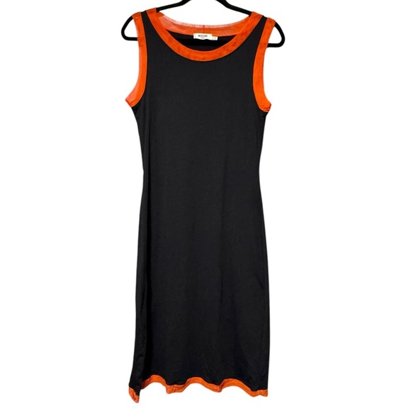 Moschino Dresses & Skirts - MOSCHINO Vintage Orange Mesh Trim Sleeveless Tank Bodycon Midi Dress size 12
